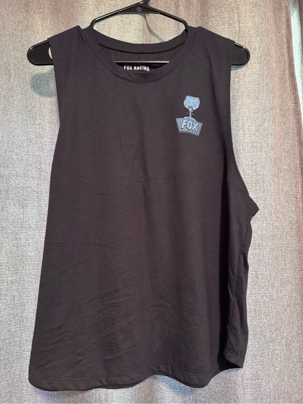 Fox Woman’s Black Muscle Tank Top